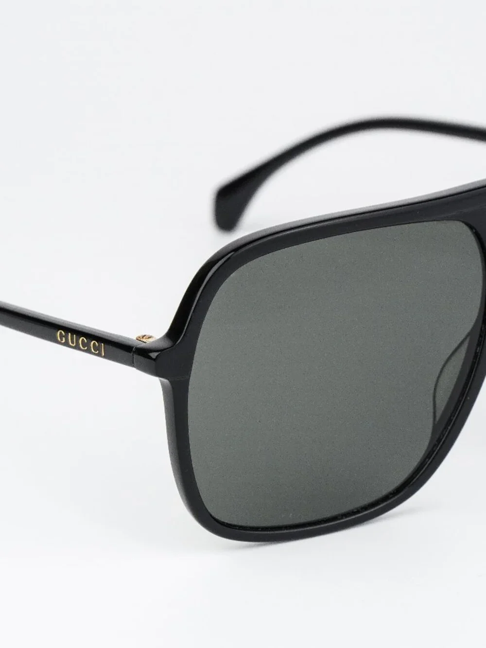 Gucci Men Sunglasses Black Grey Pilot Oversized GG0545S 001 NEW AUTHENTIC